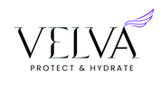 VELVA logo with 'Protect & Hydrate' text on a white background